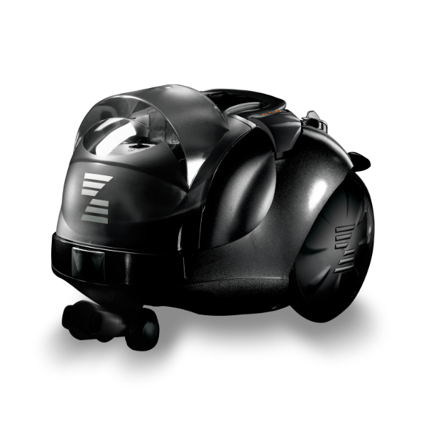 Zepter Tuttoluxo 6SB - wet and dry vacuum cleaner with steam cleaning function, black case, tip for iron for FREE
