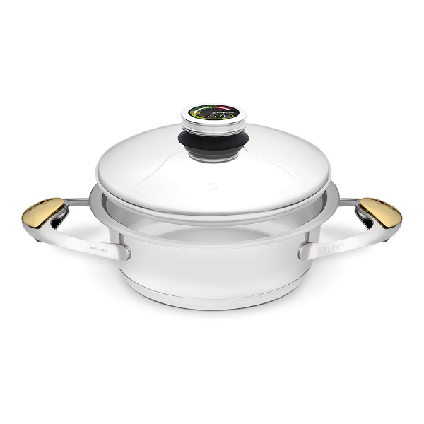 Zepter URA cookware  for cooking without fat and water - pot 2.0 l, Ø 20 cm
